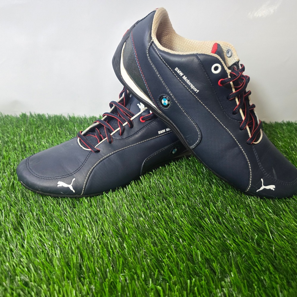 Puma sz 9.5 Navy BMW Motorsport Future Cat Shoes Mens Driving Sneakers 304879 01